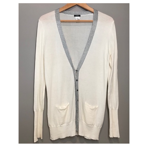 J. Crew white cardigan - Picture 1 of 2